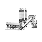 stationary concrete batching plant