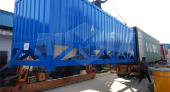 Aimix 40 Tons Horizontal Cement Silo Was Shipped To Indonesia