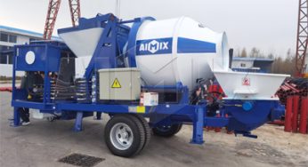 Aimix AJBZ40C Concrete Mixer Pump Was Began To Transported To Dominica