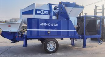 ABJZ40C Concrete Mixer Pump And ABM4SE Block Making Machine Were Delivered To Ghana