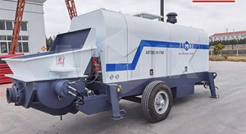 ABT80C Diesel Engine Concrete Trailer Pump Was On The Way To Malaysia