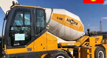 Aimix 3.5 cum Self Loading Concrete Mixer In Kyrgyzstan