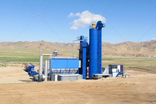 160ton-Asphalt-Mixing-Plant-Installed-In-Mongolia