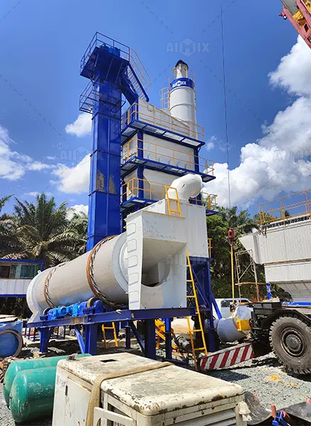 120 ton asphalt-mixing-plant-in-Malaysia