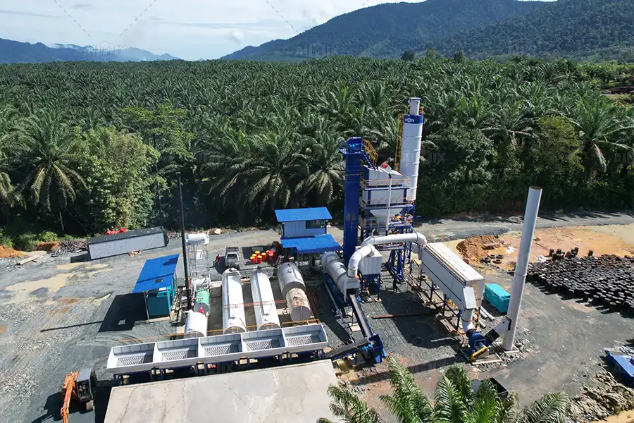 120ton asphalt-mixing-plant-in-Malaysia