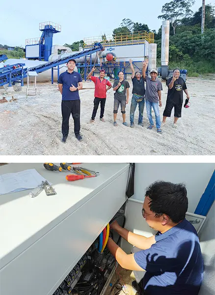 ALT 120 ton asphalt-mixing-plant-in-Malaysia
