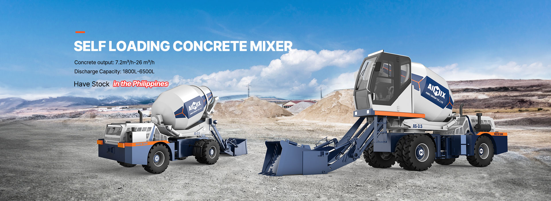 self-loading-concrete-mixer-Philippine