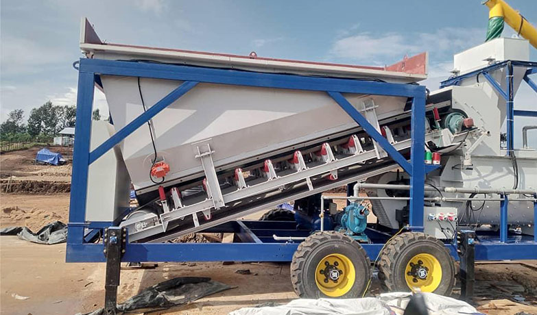 AJSY35 Burundi mobile batching plant 2
