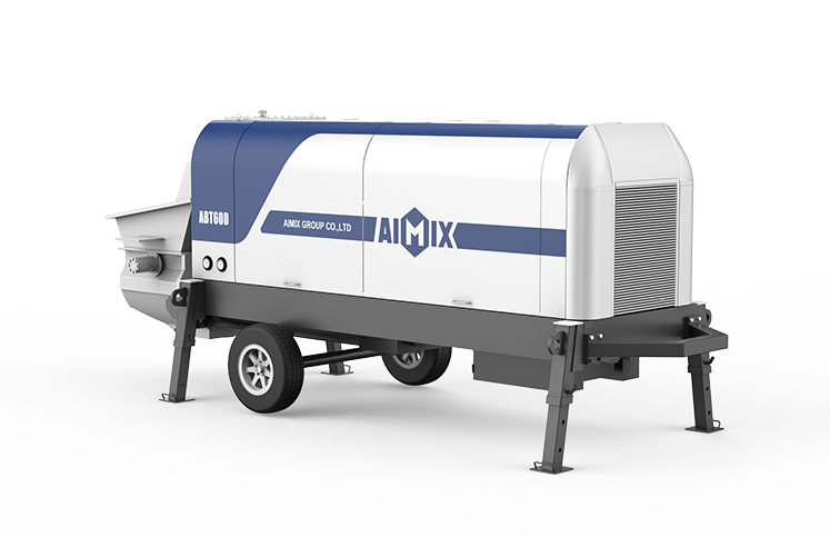 concrete trailer pump electric
