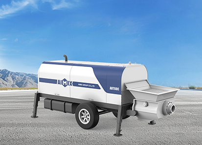 concrete trailer pump new
