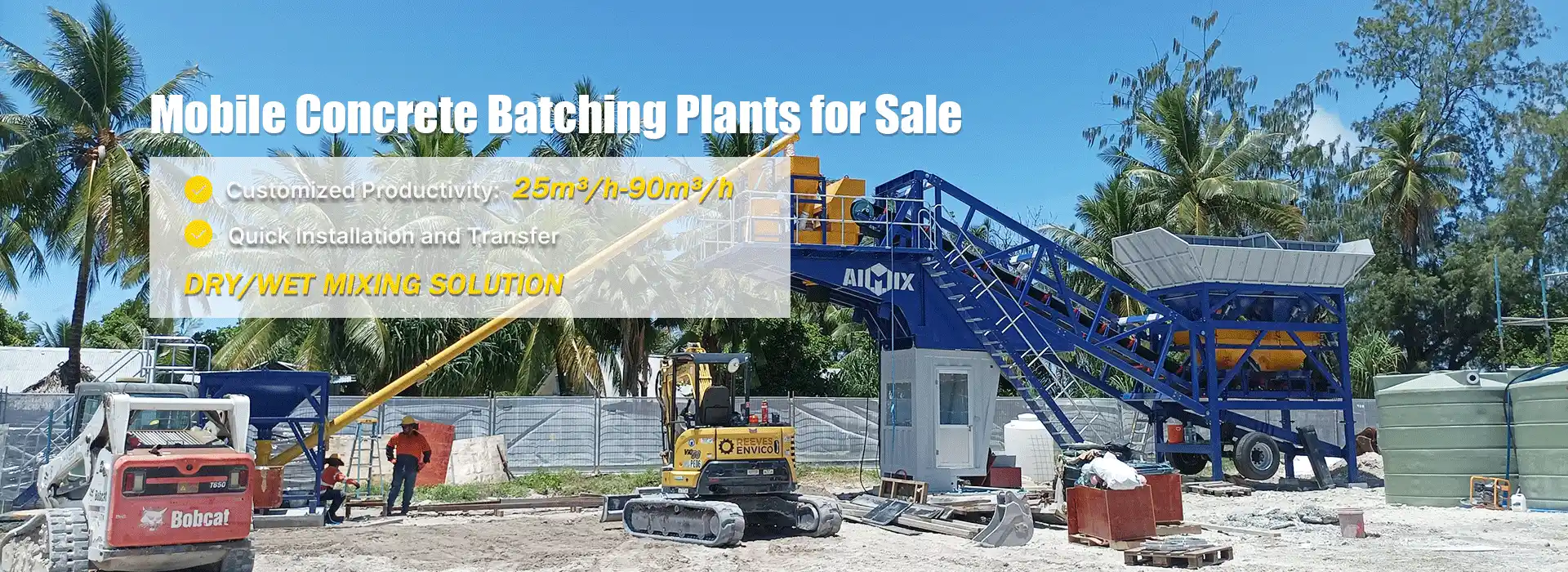 mobile batching plant banner pc