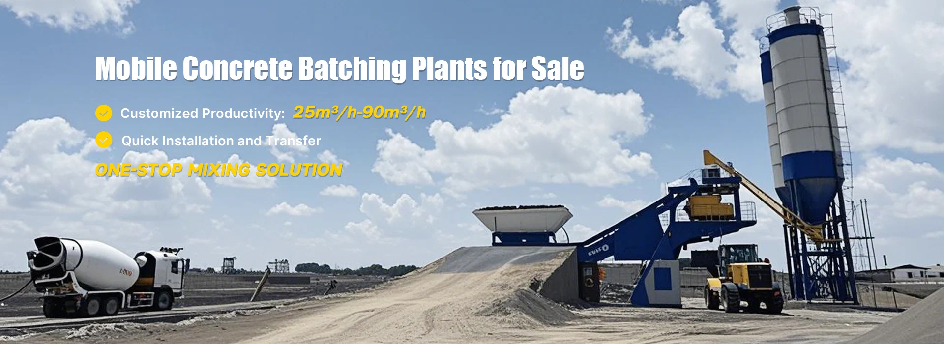 mobile concrete batching banner pc