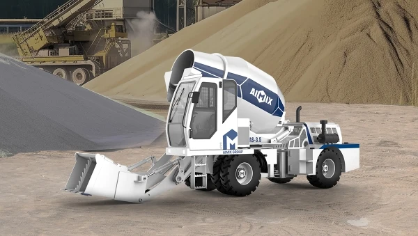 self loading concrete mixer new