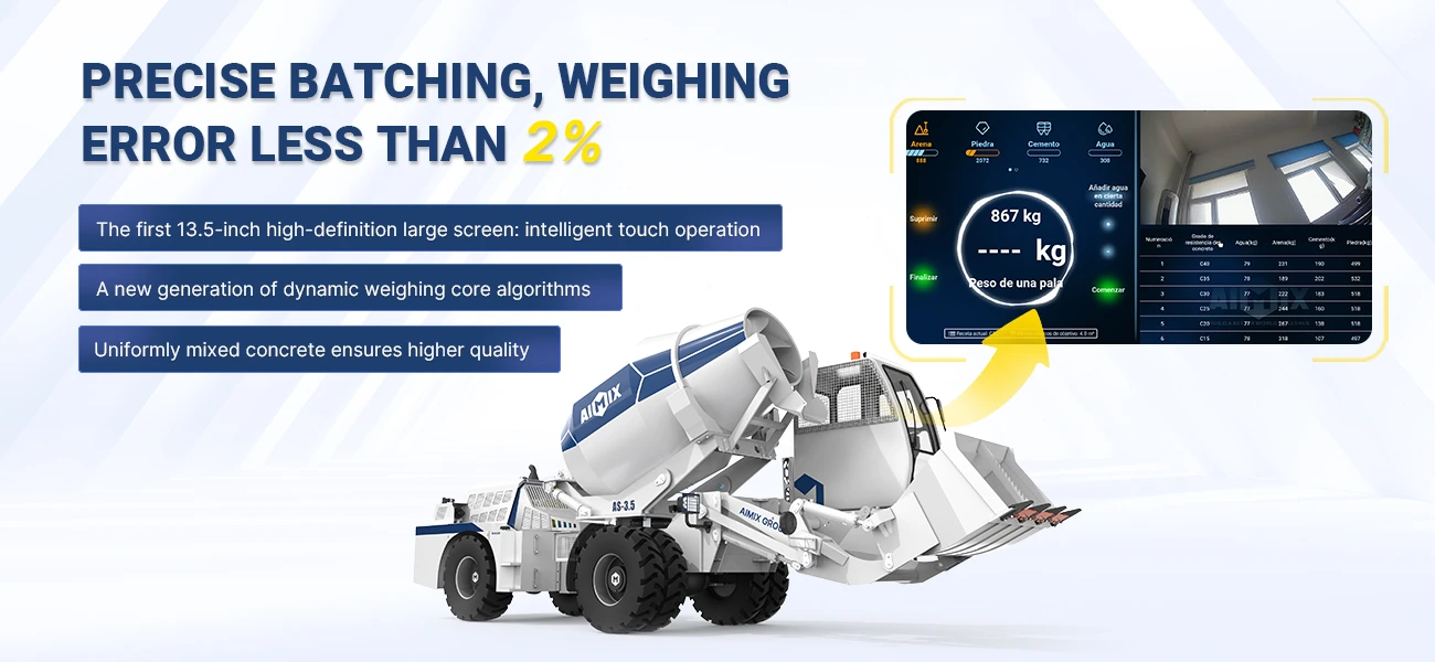 self loading mixer weighing system