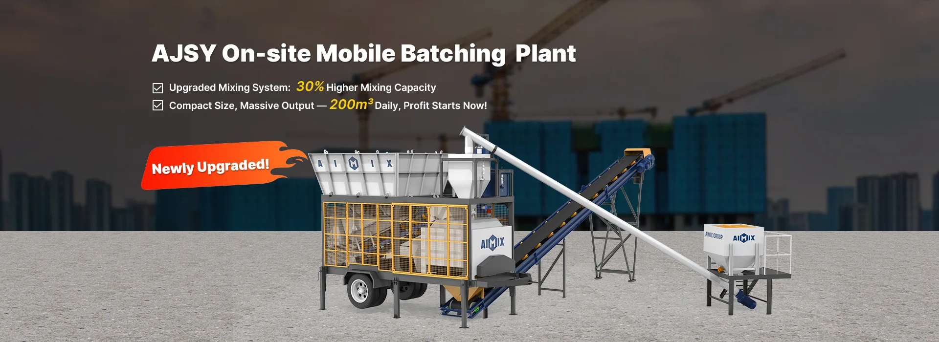 AJSY40 mobile batching plant banner 1920