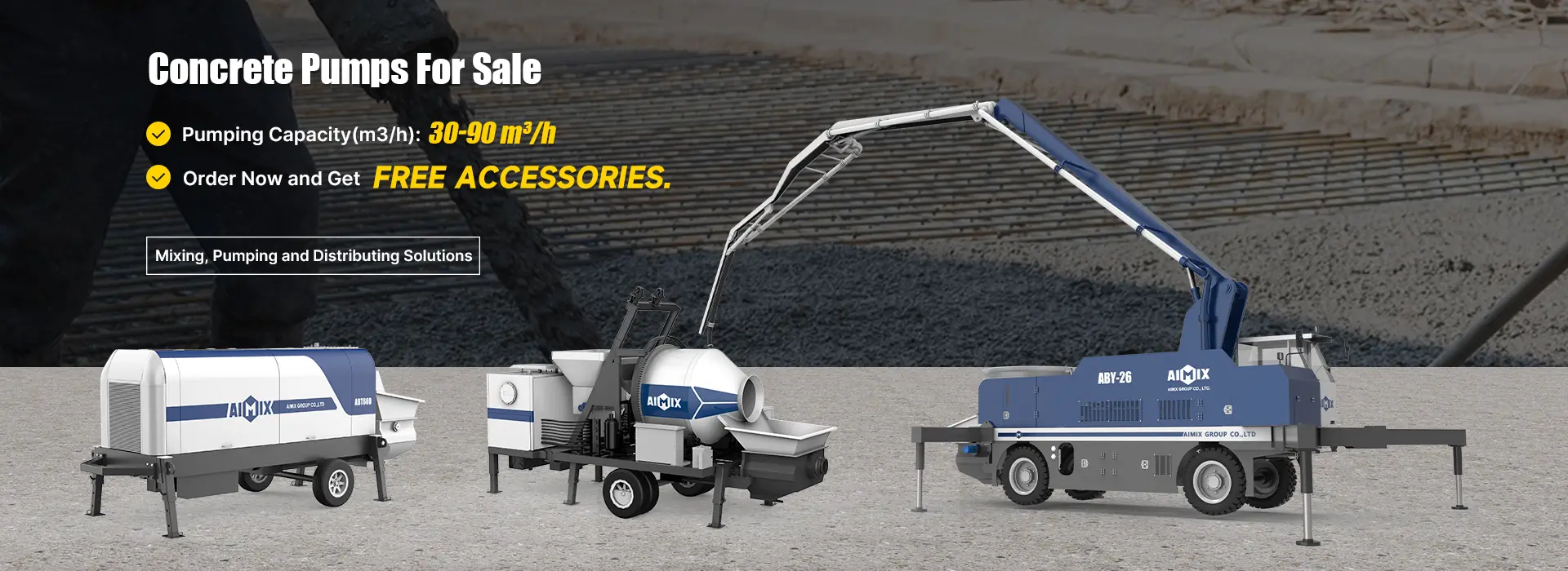 concrete pump combination banner