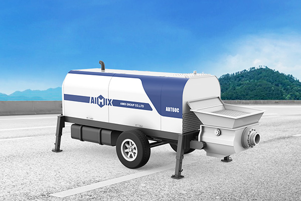 concrete trailer pump diesel type