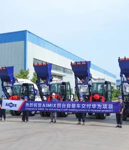 AIMIX Self-Loading Mixers Support Huawei’s Infrastructure Project in Saudi Arabia