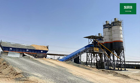 AIMIX AJM75 Batching Plant Supports Saudi Arabia’s Local Substation Project