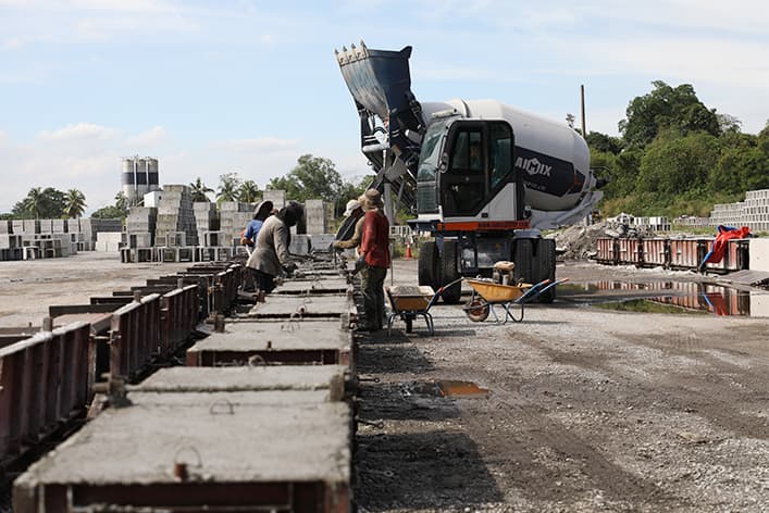precast concrete production