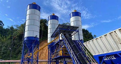 AJ60 batching plant in Laos silo