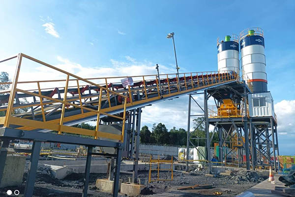 AJ90 batching plant in Indonesia