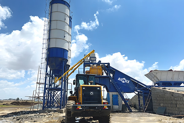 AJY60 batching plant in Ethiopia