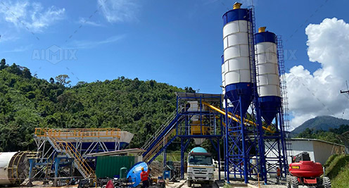 AJ60 batching plant Laos