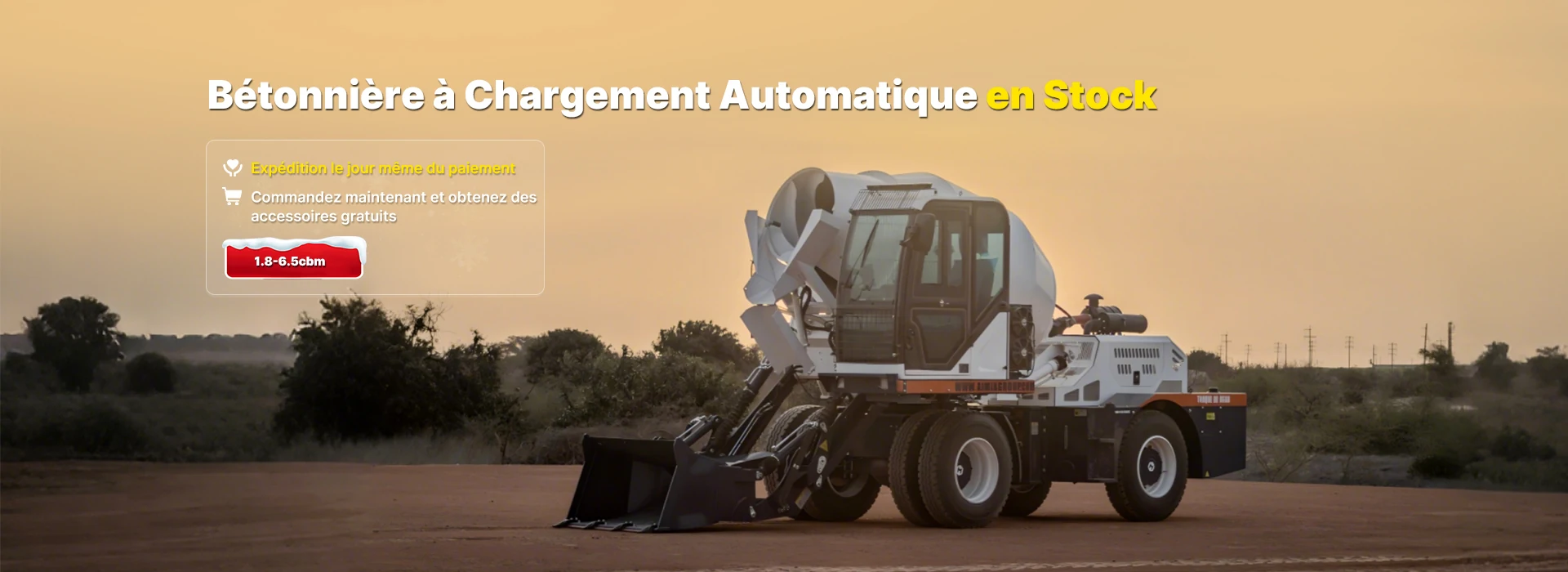 Bétonnière à chargement automatique