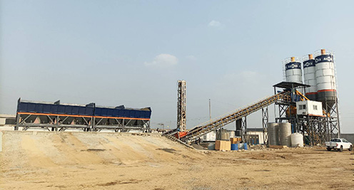 AJ90 concrete batching plant case in Ecuador