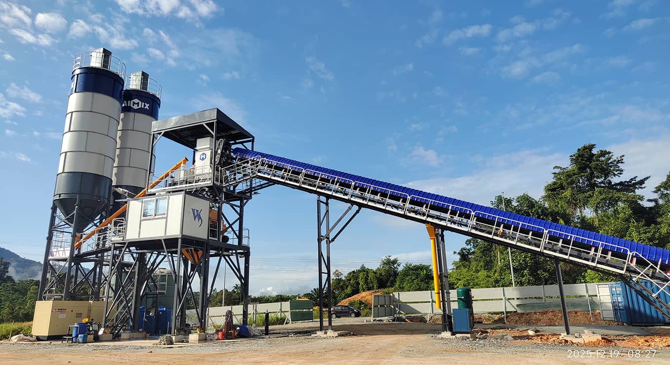 AJ120 concrete plant in Malaysia