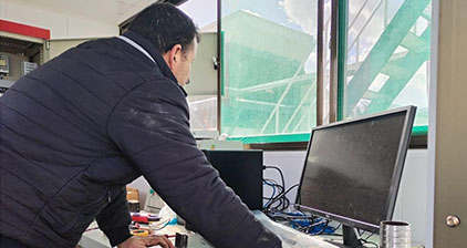 Site of AIMIX AJ50 concrete batching plant in Algeria