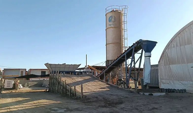 AJY35 mobile batching plant in Chile-3