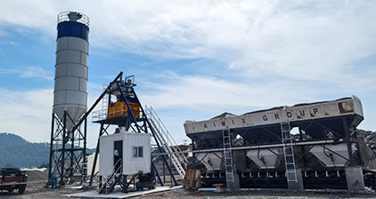 AIMIX AJ50 concrete batching plants installed in Mexico