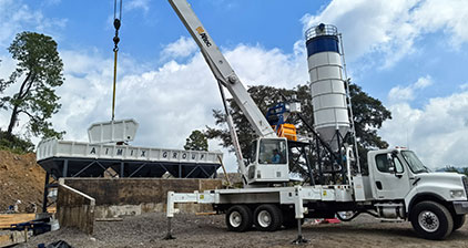 AIMIX AJ50 concrete batching plants installed in Mexico