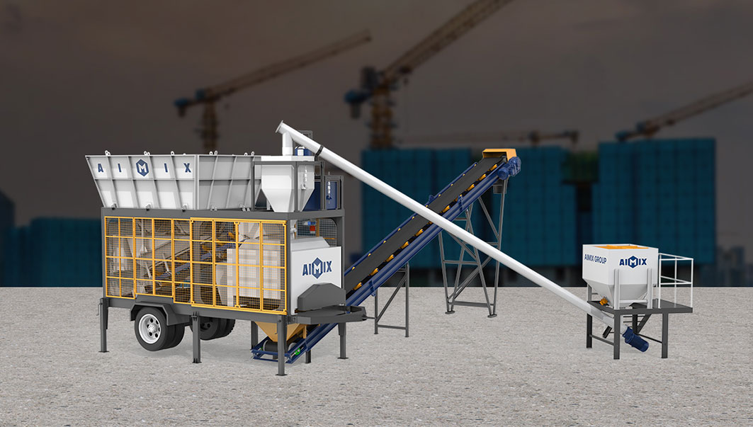 AIMIX AJSY Mobile Concrete Batching Plant