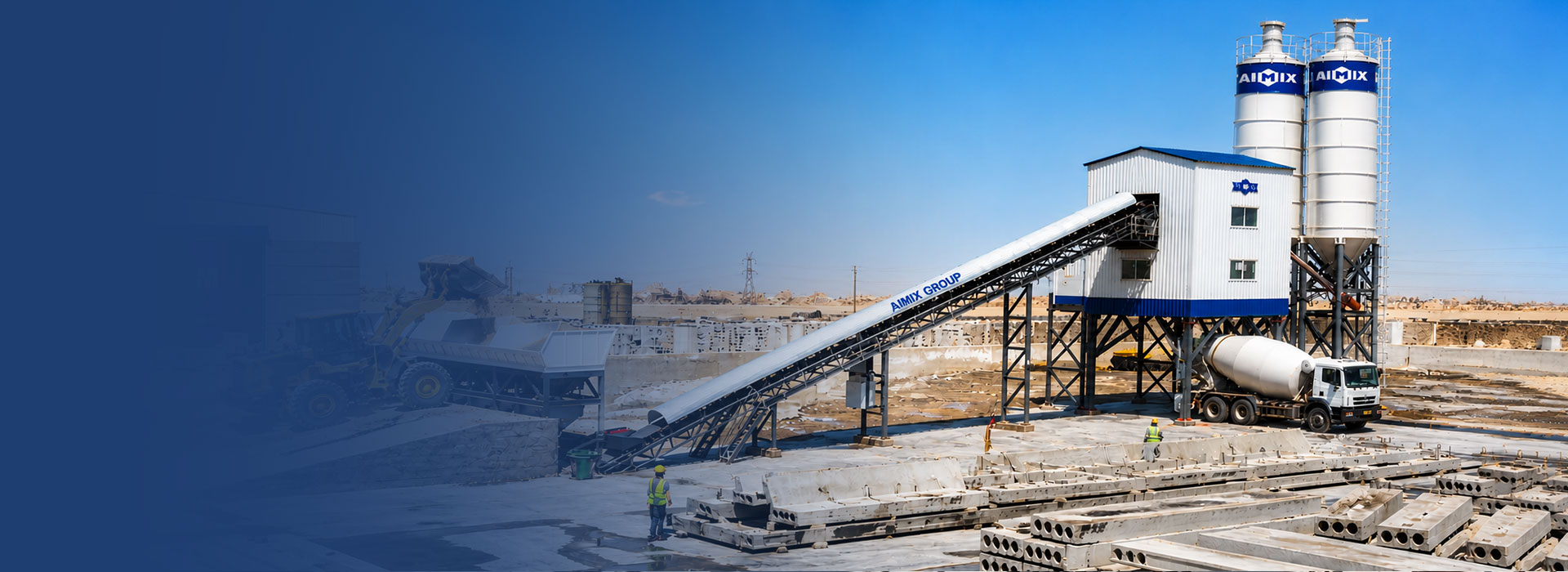 AIMIX concrete batching plant for precast concrete