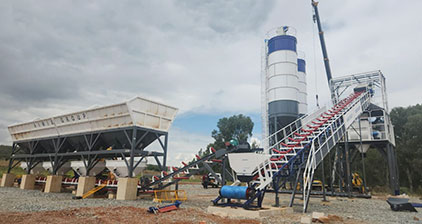 AIMIX AJ90 concrete batching plants installed in South Africa