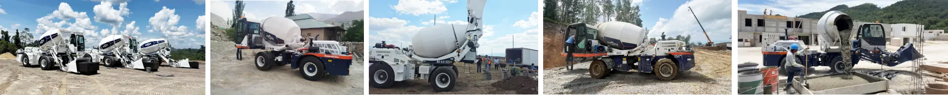 AIMIX-self loading concrete mixer-case01