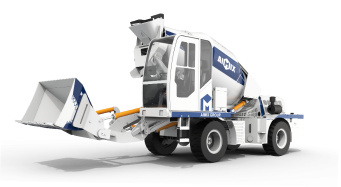 self loading concrete mixer-AS-MK24-application