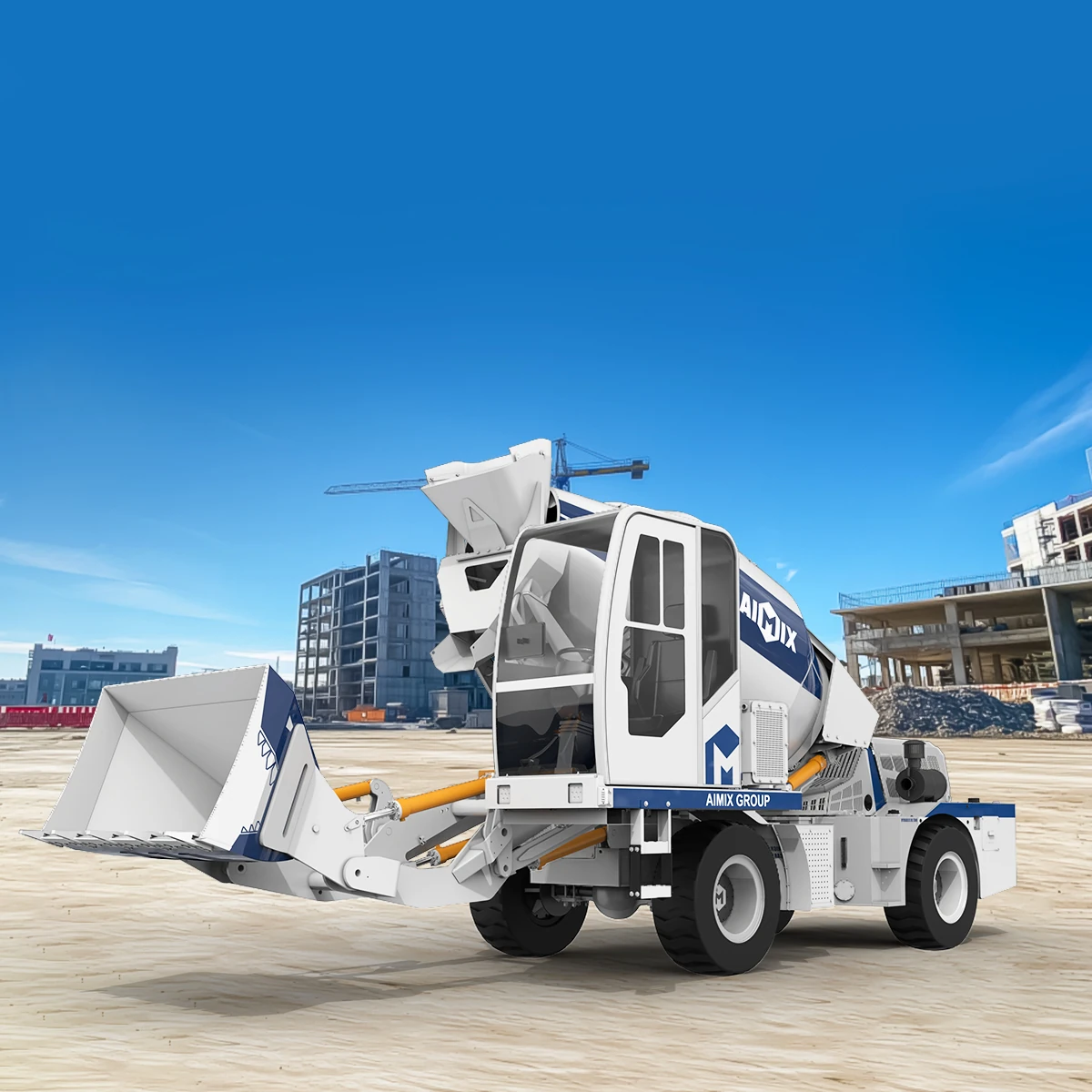 self loading concrete mixer nice photo