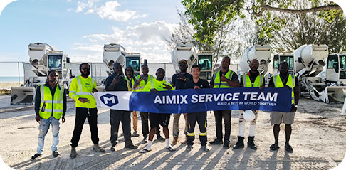 AIMIX AS4.5 self loading concrete mixer in Antigua and Barbuda