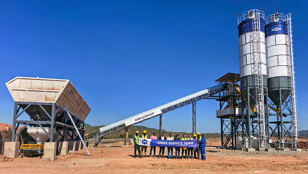 AJ90-concrete-batching-plants-installed-in-South-Africa case